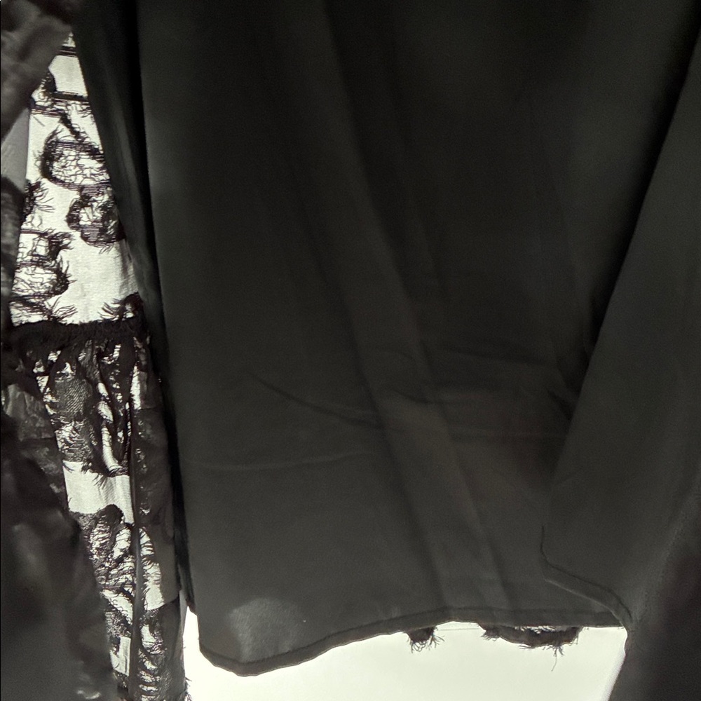 Simons Icone Size S Spun Floral Trapeze Dress - Black - Picture 7 of 8